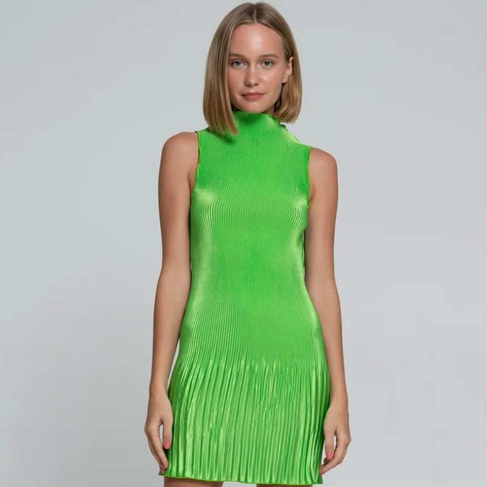 NWT Lidée Women Soiree Gisele Mini - Neon Lime
